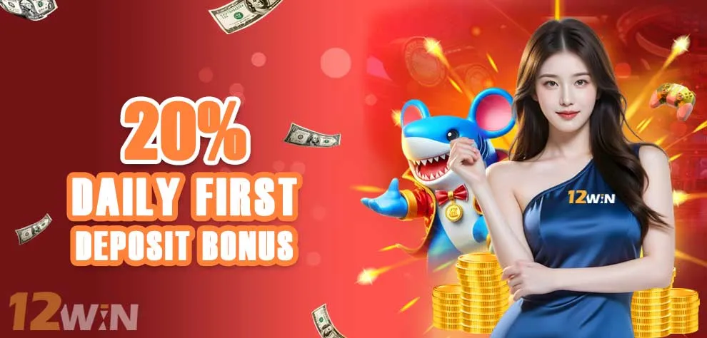 20% Daily First Deposit Bonus