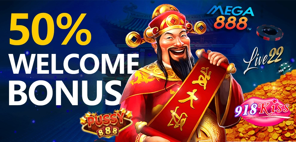 50% Welcome Bonus for Slot 9.P.M.L