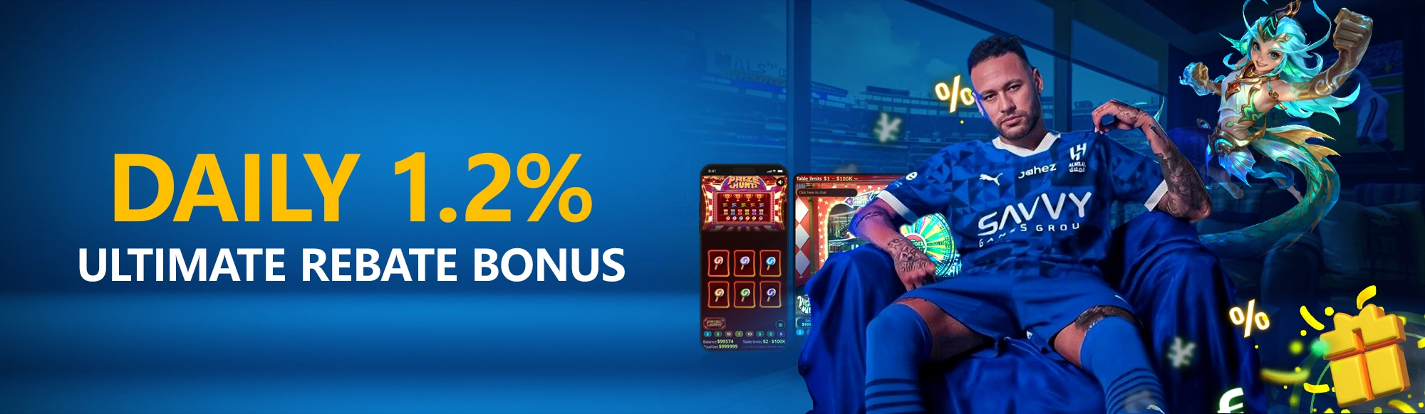 Daily 1.2% Rebate Bonus