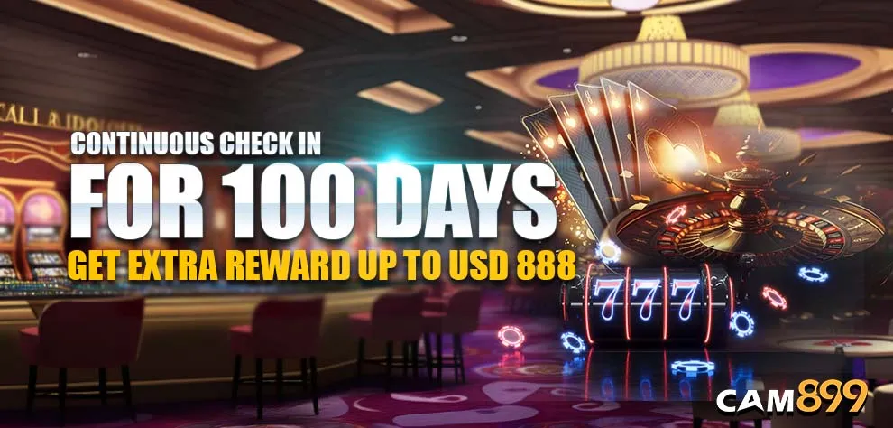 CONTINUOUS CHECK IN FOR 100 DAYS GET EXTRA REWARD UP TO USD 888