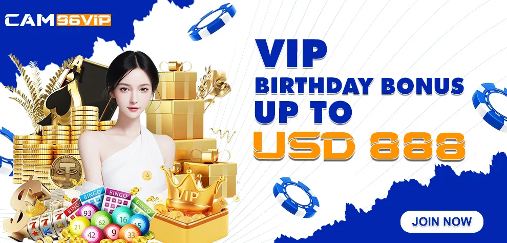 VIP BIRTHDAY BONUS UP TO USD 888