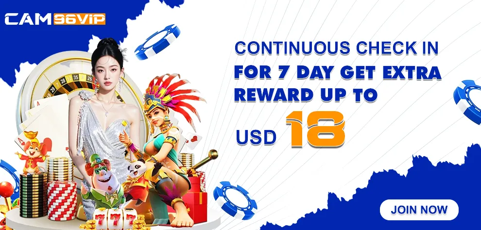 CONTINUOUS CHECK IN FOR 7 DAYS GET EXTRA REWARD UP TO USD 18