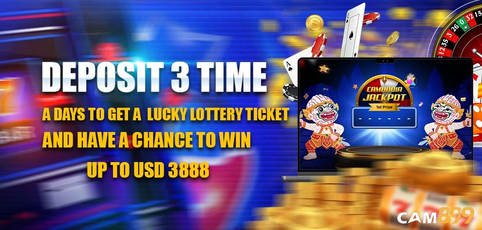 DEPOSIT 3 TIME A DAYS TO GET A  LUCKY LOTTERY TICKET AND HAVE A CHANCE TO WIN UP TO USD 3888