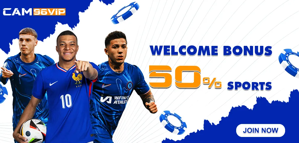 WELCOME BONUS 50% SPORTS