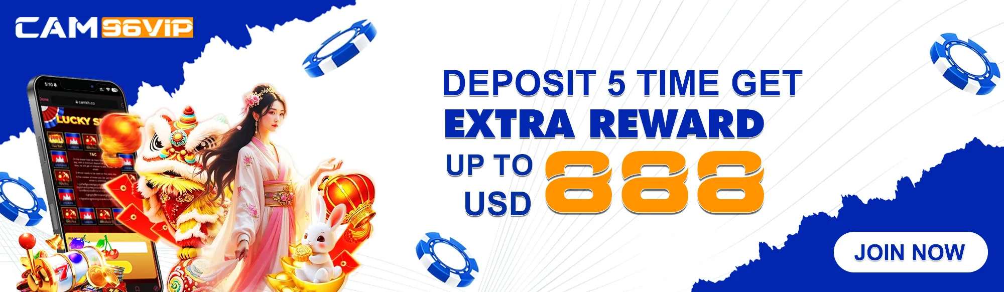 DEPOSIT 5 TIME GET EXTRA REWARD UP TO USD 888