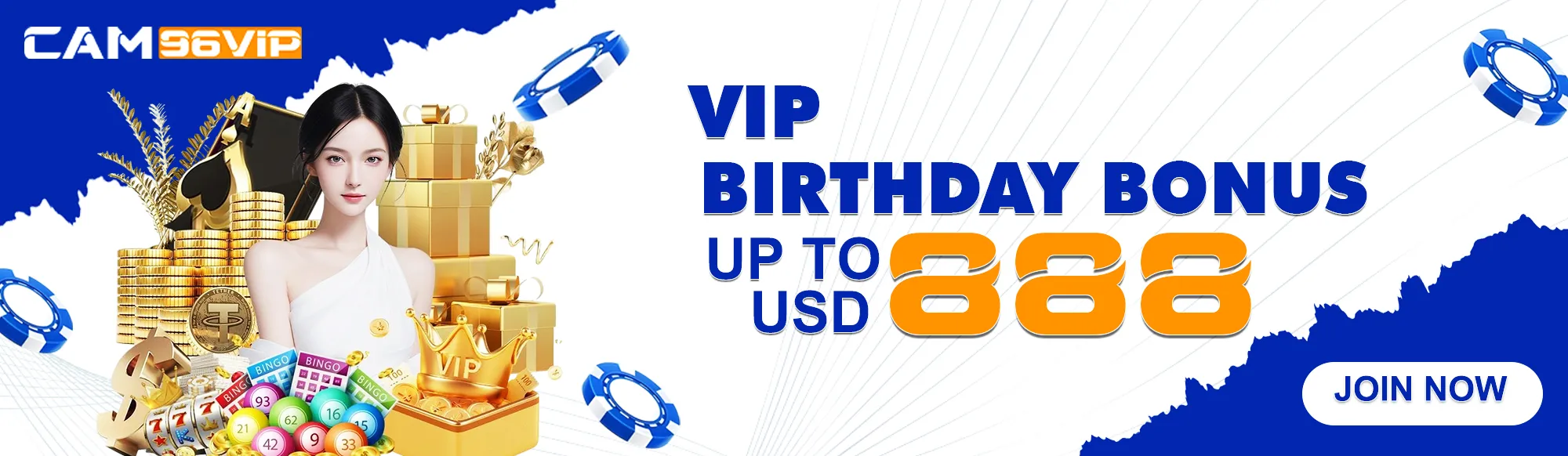 VIP BIRTHDAY BONUS UP TO USD 888