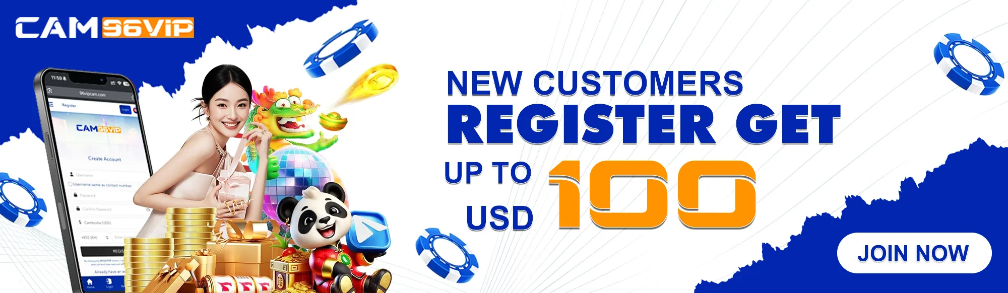 NEW CUSTOMERS REGISTER GET UP TO USD 100