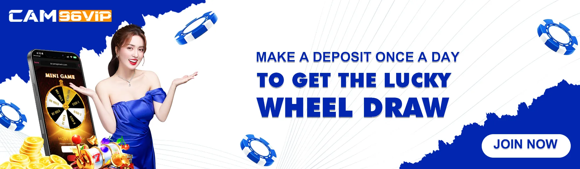 MAKE A DEPOSIT ONCE A DAY TO GET THE LUCKY WHEEL DRAW